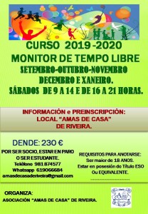 Cartel Curso MTL amas casa 2019